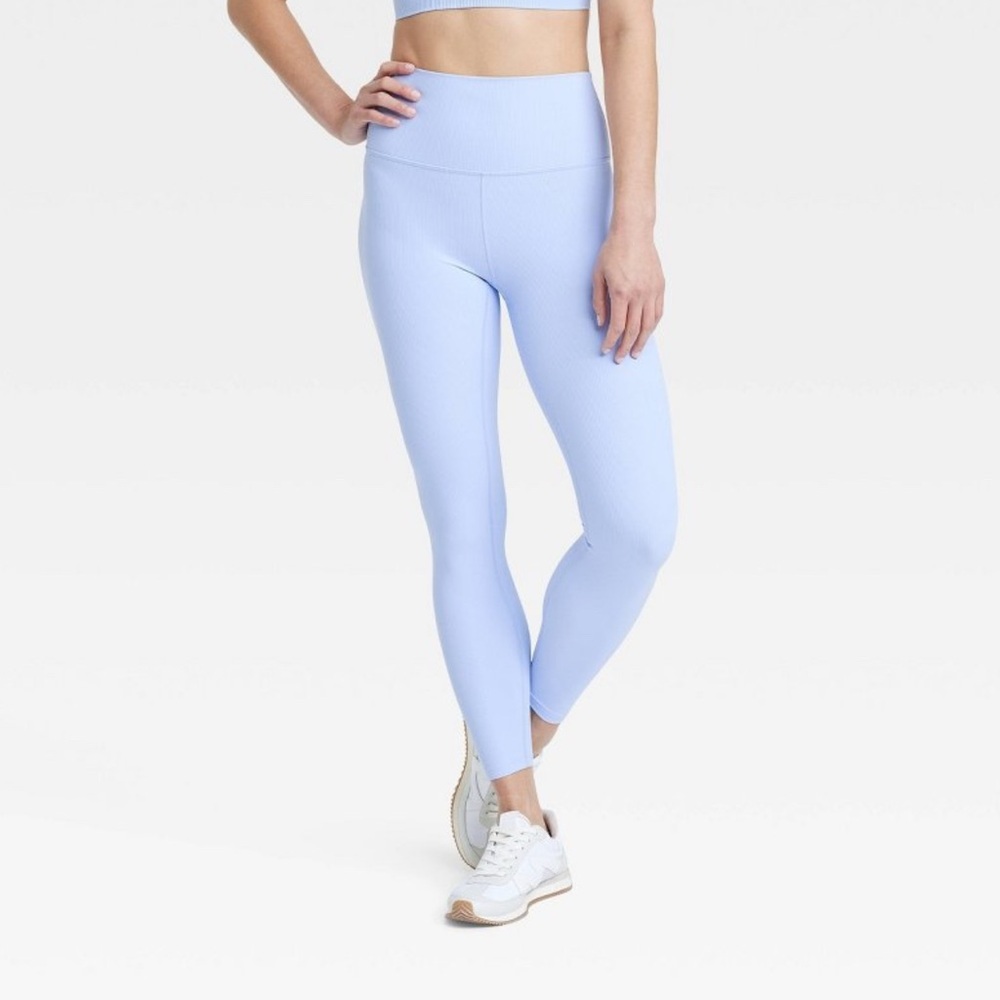 All in Motion Women's Everyday Soft High-Rise Ribbed 7/8 Leggings